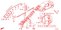 MODANATURA/PROTETTORE  per Honda CIVIC 1.4 COMFORT 5 Porte 6 velocità manuale 2012