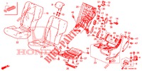 SEDILE POSTERIORE/CINTURA DI SICUREZZA (G.) per Honda CIVIC 1.4 COMFORT 5 Porte 6 velocità manuale 2012