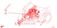 TIRANTE CABLAGGIO FILO MOTORE (1.4L) per Honda CIVIC 1.4 COMFORT 5 Porte 6 velocità manuale 2012