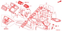 ABBELLIMENTO STRUMENTI (COTE DE PASSAGER) (LH) per Honda CIVIC 1.8 COMFORT 5 Porte 6 velocità manuale 2012