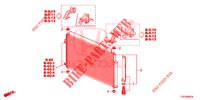 ARIA CONDIZIONATA (CONDENSATEUR) per Honda CIVIC 1.8 COMFORT 5 Porte 6 velocità manuale 2012