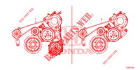 CINGHIA DELL'ALTERNATORE (1.8L) per Honda CIVIC 1.8 COMFORT 5 Porte 6 velocità manuale 2012