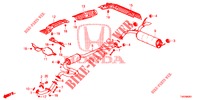 CONDOTTO SCARICO/SILENZIATORE (1.8L) per Honda CIVIC 1.8 COMFORT 5 Porte 6 velocità manuale 2012