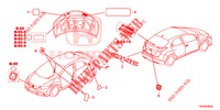 EMBLEME/ETICHETTE CAUZIONE  per Honda CIVIC 1.8 COMFORT 5 Porte 6 velocità manuale 2012