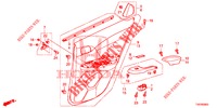 FODERAMENTO PORTIERA(4D)  per Honda CIVIC 1.8 COMFORT 5 Porte 6 velocità manuale 2012