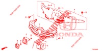 GRIGLIA ANTERIORE/MODANATURA  per Honda CIVIC 1.8 COMFORT 5 Porte 6 velocità manuale 2012