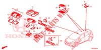 LUCE INTERIORE  per Honda CIVIC 1.8 COMFORT 5 Porte 6 velocità manuale 2012