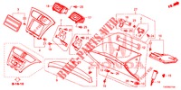 ABBELLIMENTO STRUMENTI (COTE DE PASSAGER) (LH) per Honda CIVIC 1.8 COMFORT 5 Porte 5 velocità automatico 2012
