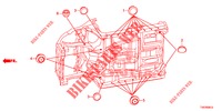 ANELLO DI TENUTA (INFERIEUR) per Honda CIVIC 1.8 COMFORT 5 Porte 5 velocità automatico 2012