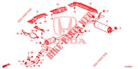 CONDOTTO SCARICO/SILENZIATORE (1.8L) per Honda CIVIC 1.8 COMFORT 5 Porte 5 velocità automatico 2012