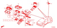 LUCE INTERIORE  per Honda CIVIC 1.8 COMFORT 5 Porte 5 velocità automatico 2012