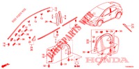 MODANATURA/PROTETTORE  per Honda CIVIC 1.8 COMFORT 5 Porte 5 velocità automatico 2012