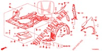 PARAFANGHI ANTERIORI  per Honda CIVIC 1.8 COMFORT 5 Porte 5 velocità automatico 2012
