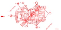 ANELLO DI TENUTA (INFERIEUR) per Honda CIVIC 1.8 EXECUTIVE 5 Porte 6 velocità manuale 2012