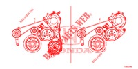 CINGHIA DELL'ALTERNATORE (1.8L) per Honda CIVIC 1.8 EXECUTIVE 5 Porte 6 velocità manuale 2012