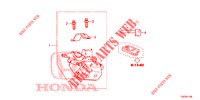 COMPONENTI CILINDRO CHIAVE (INTELLIGENT) per Honda CIVIC 1.8 EXECUTIVE 5 Porte 6 velocità manuale 2012