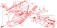FODERAMENTO PORTIERA ANT. (LH) per Honda CIVIC 1.8 EXECUTIVE 5 Porte 6 velocità manuale 2012