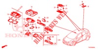 LUCE INTERIORE  per Honda CIVIC 1.8 EXECUTIVE 5 Porte 6 velocità manuale 2012