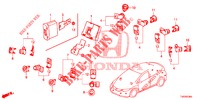 SENSORE PARCHEGGIO  per Honda CIVIC 1.8 EXECUTIVE 5 Porte 6 velocità manuale 2012