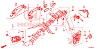 SERRATURE PORTIERE ANT./MANIGLIA ESTERNA  per Honda CIVIC 1.8 EXECUTIVE 5 Porte 6 velocità manuale 2012