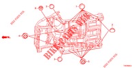 ANELLO DI TENUTA (INFERIEUR) per Honda CIVIC 1.8 EXECUTIVE 5 Porte 5 velocità automatico 2012