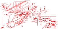 FODERAMENTO PORTIERA ANT. (LH) per Honda CIVIC 1.8 EXECUTIVE 5 Porte 5 velocità automatico 2012
