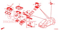 LUCE INTERIORE  per Honda CIVIC 1.8 EXECUTIVE 5 Porte 5 velocità automatico 2012