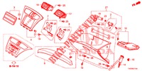 ABBELLIMENTO STRUMENTI (COTE DE PASSAGER) (LH) per Honda CIVIC 1.8 S 5 Porte 6 velocità manuale 2012