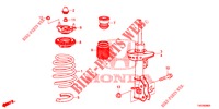 ASSORBITORE SCOSSE ANTERIORE  per Honda CIVIC 1.8 S 5 Porte 6 velocità manuale 2012
