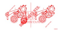 CINGHIA DELL'ALTERNATORE (1.8L) per Honda CIVIC 1.8 S 5 Porte 6 velocità manuale 2012