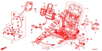 COMP. SEDILE ANT. (G.) (HAUTEUR MANUELLE) per Honda CIVIC 1.8 S 5 Porte 6 velocità manuale 2012