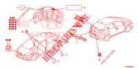 EMBLEME/ETICHETTE CAUZIONE  per Honda CIVIC 1.8 S 5 Porte 6 velocità manuale 2012
