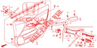 FODERAMENTO PORTIERA ANT. (LH) per Honda CIVIC 1.8 S 5 Porte 6 velocità manuale 2012