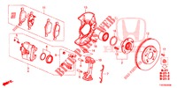 FRENO ANTERIORE  per Honda CIVIC 1.8 S 5 Porte 6 velocità manuale 2012