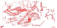 PARAFANGHI ANTERIORI  per Honda CIVIC 1.8 S 5 Porte 6 velocità manuale 2012