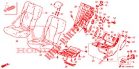 SEDILE POSTERIORE/CINTURA DI SICUREZZA (G.) per Honda CIVIC 1.8 S 5 Porte 6 velocità manuale 2012