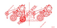 CINGHIA DELL'ALTERNATORE (1.8L) per Honda CIVIC 1.8 S 5 Porte 5 velocità automatico 2012