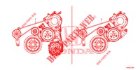 CINGHIA DELL'ALTERNATORE (1.8L) per Honda CIVIC 1.8 EXECUTIVE 5 Porte 5 velocità automatico 2012