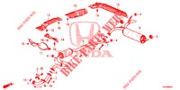 CONDOTTO SCARICO/SILENZIATORE (1.8L) per Honda CIVIC 1.8 EXECUTIVE 5 Porte 5 velocità automatico 2012