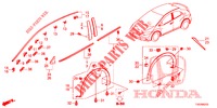 MODANATURA/PROTETTORE  per Honda CIVIC 1.8 EXECUTIVE 5 Porte 5 velocità automatico 2012