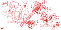 SEDILE POSTERIORE/CINTURA DI SICUREZZA (G.) per Honda CIVIC 1.8 EXECUTIVE 5 Porte 5 velocità automatico 2012