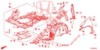 PARAFANGHI ANTERIORI  per Honda CIVIC DIESEL 2.2 ELEGANCE 5 Porte 6 velocità manuale 2012