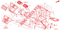 ABBELLIMENTO STRUMENTI (COTE DE PASSAGER) (LH) per Honda CIVIC DIESEL 2.2 EXCLUSIVE 5 Porte 6 velocità manuale 2012