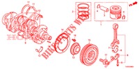 ALBERO A GOMITI/PISTONE (DIESEL) (2.2L) per Honda CIVIC DIESEL 2.2 EXCLUSIVE 5 Porte 6 velocità manuale 2012