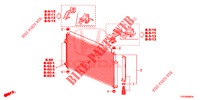 ARIA CONDIZIONATA (CONDENSATEUR) per Honda CIVIC DIESEL 2.2 EXCLUSIVE 5 Porte 6 velocità manuale 2012