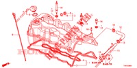 COPERTURA TESTA CILINDRO (DIESEL) (2.2L) per Honda CIVIC DIESEL 2.2 EXCLUSIVE 5 Porte 6 velocità manuale 2012