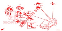 LUCE INTERIORE  per Honda CIVIC DIESEL 2.2 EXCLUSIVE 5 Porte 6 velocità manuale 2012