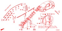 MODANATURA/PROTETTORE  per Honda CIVIC DIESEL 2.2 EXCLUSIVE 5 Porte 6 velocità manuale 2012
