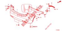 PARAURTI POSTERIORE  per Honda CIVIC DIESEL 2.2 EXCLUSIVE 5 Porte 6 velocità manuale 2012