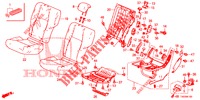 SEDILE POSTERIORE/CINTURA DI SICUREZZA (G.) per Honda CIVIC DIESEL 2.2 EXCLUSIVE 5 Porte 6 velocità manuale 2012